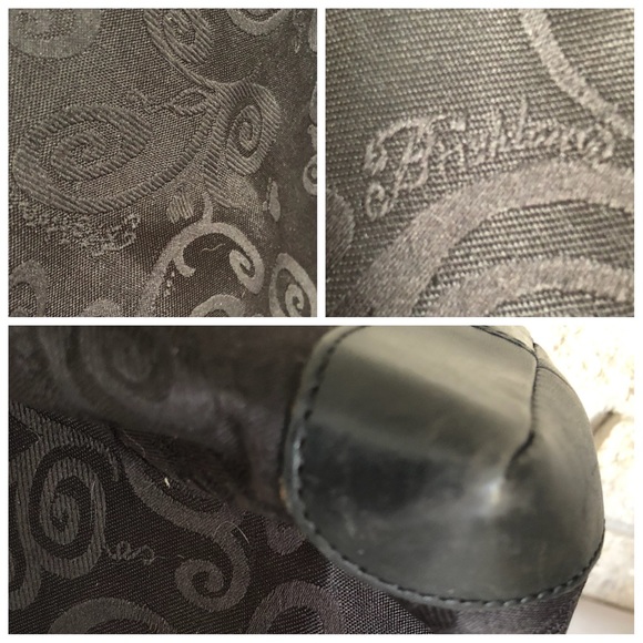 SOLD!!! Brighton Black Fabric & Leather Bag - Picture 4 of 7